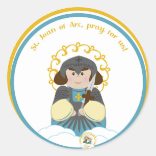 St. Joan of Arc Classic Round Sticker