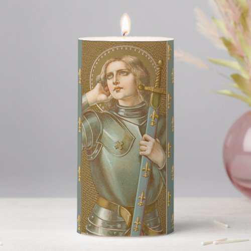 St Joan of Arc JM 28 3x6 Pillar Candle