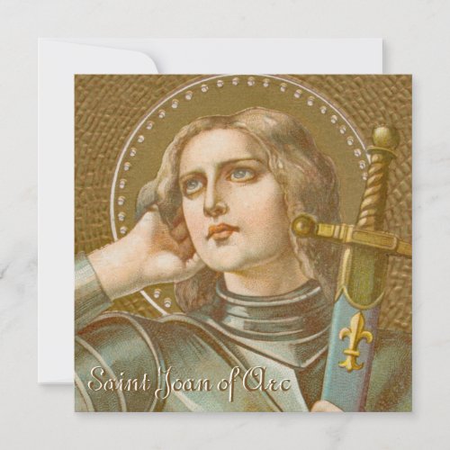 St Joan of Arc JM 28 Blank Square Greeting