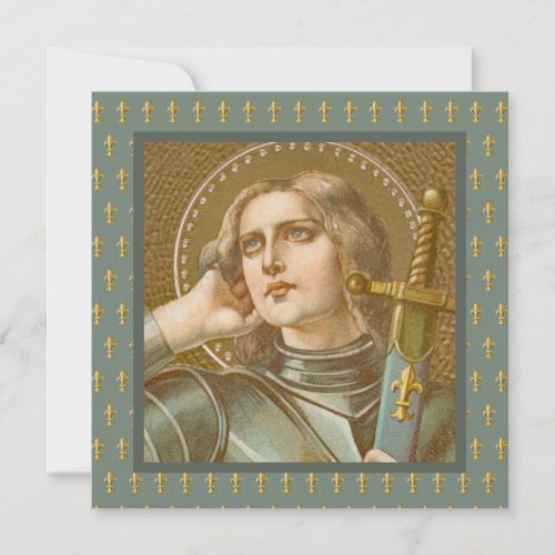 St Joan of Arc JM 28 Blank Square Greeting