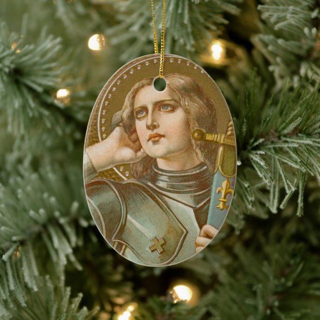 St. Joan of Arc (JM 28) Ceramic Ornament (Tree)