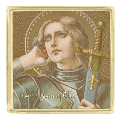 St Joan of Arc JM 28 Gold Finish Lapel Pin