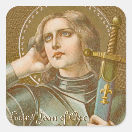 St Joan of Arc JM 28 Square Sticker