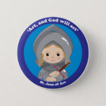 St. Joan Of Arc Pinback Button at Zazzle