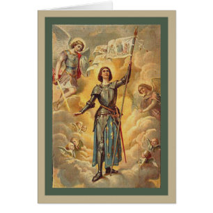 St. Joan of Arc St. Michael Angels Soldier Cards