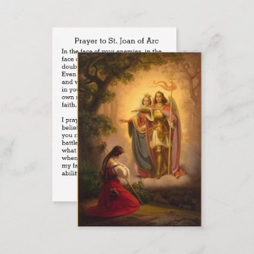 St. Joan of Arc St. Michael Catherine Alexandria Business Card