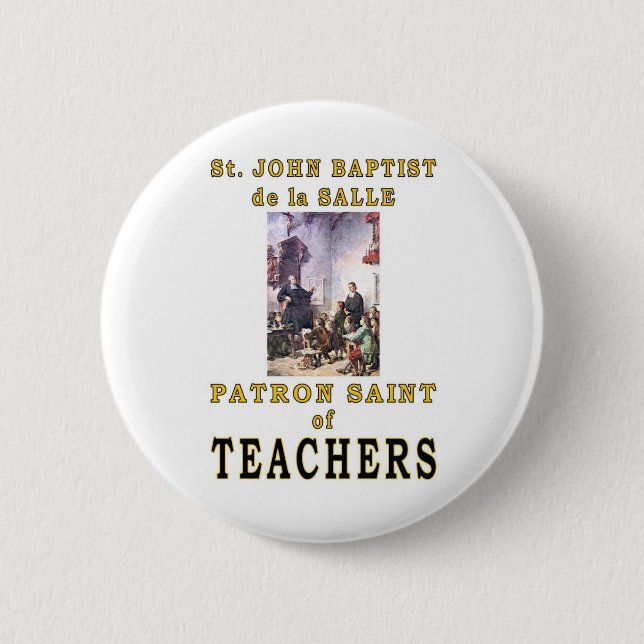 ST. JOHN BAPTIST de la SALLE Button (Front)