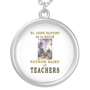 ST. JOHN BAPTIST de la SALLE Silver Plated Necklace
