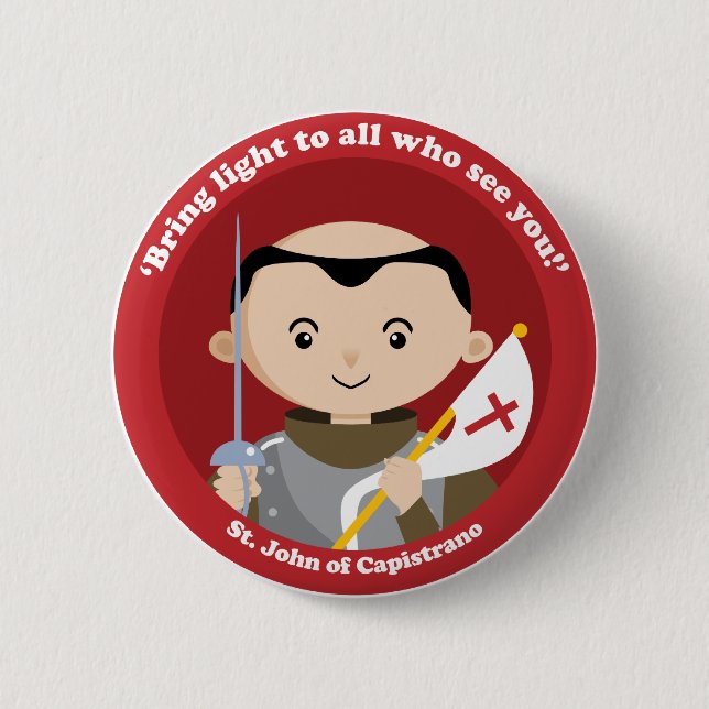 St. John Capistrano Pinback Button (Front)