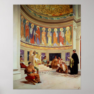 St John Chrysostom exiled by Empress Eudoxia Poster