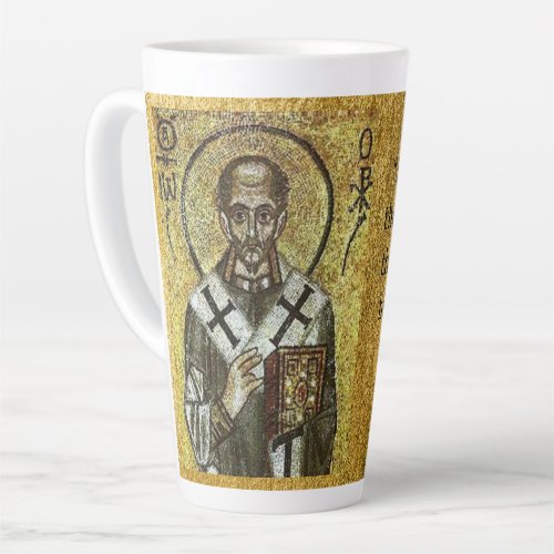 St John Chrysostom l Orthodox l Catholic l Icon Latte Mug