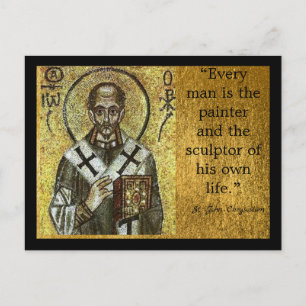 St. John Chrysostom l Orthodox l Catholic l Icon, Postcard