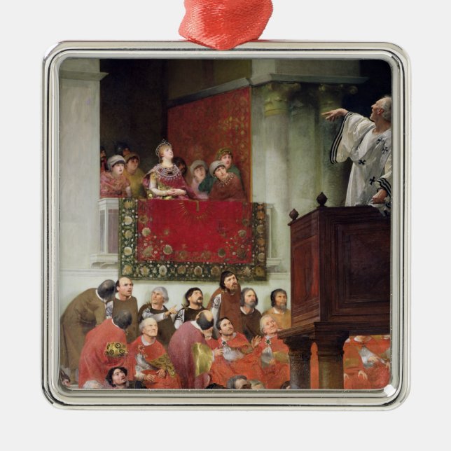 St. John Chrystostomos Metal Ornament (Front)
