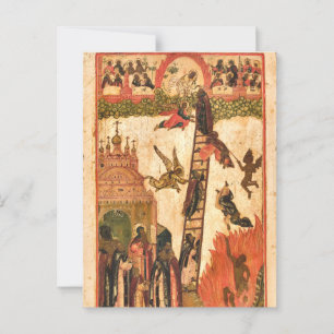 St. John Climacus (of the Ladder) Orthodox Icon    Postcard