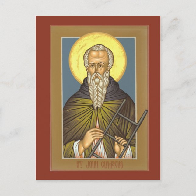 St. John Climacus Prayer Card (Front)