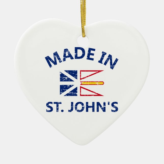 St. John Coat of arms Ceramic Ornament (Front)