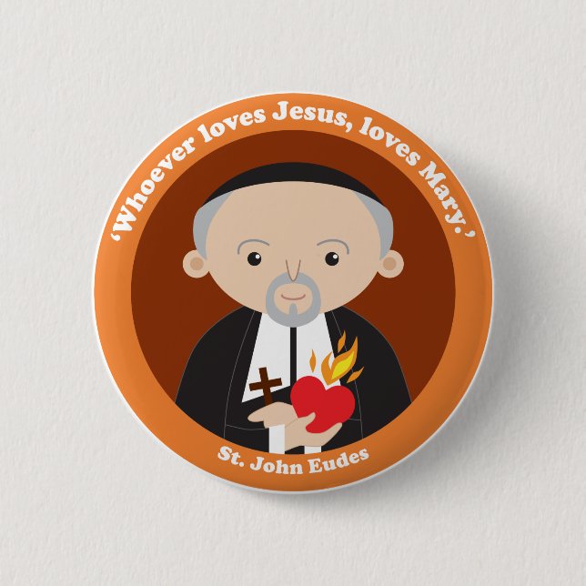 St. John Eudes Button (Front)
