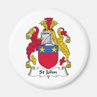 St John Family Crest Magnet