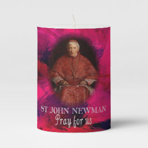 St John Henry Newman Catholic Saint Pillar Candle