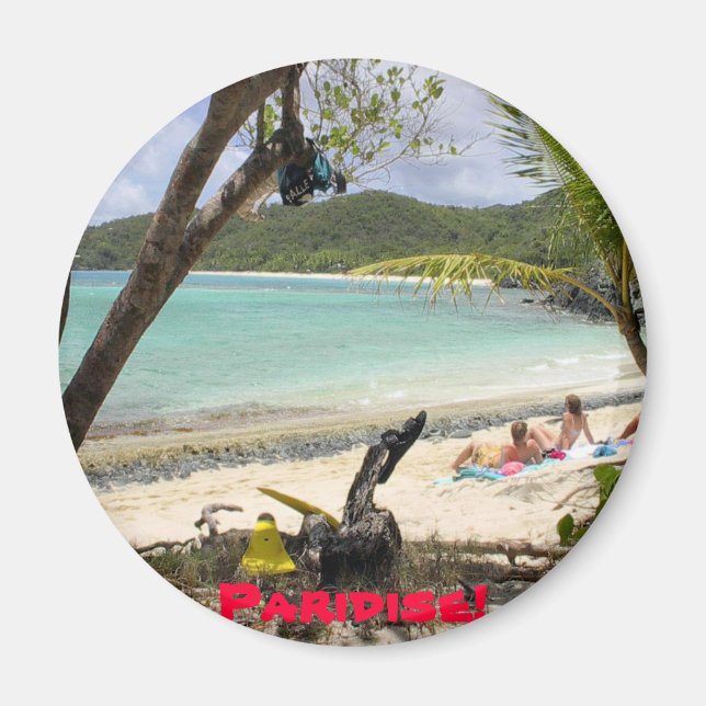 ST. JOHN ISLAND, Paridise! Magnet (Front)