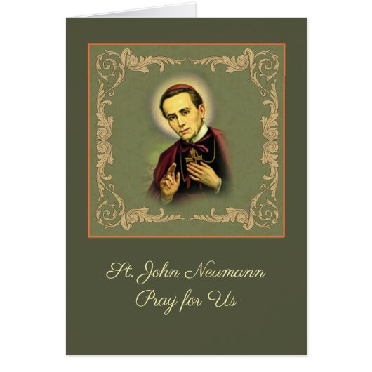 St. John Neumann Catholic Cardinal Cards (Front)