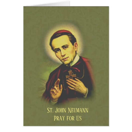 St. John Neumann Catholic Priest Cards (Front)