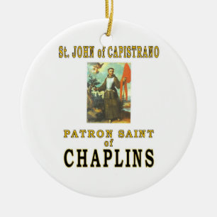 ST JOHN of CAPISTRANO Ceramic Ornament