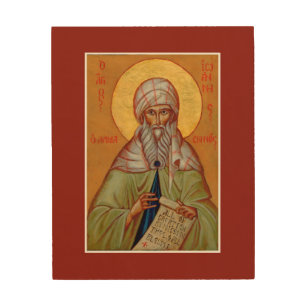 St. John of Damascus Wood Print Icon 8"x10"