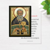 St. John of Kronstadt Mini Prayer Card (Desk)