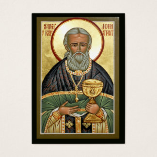 St. John of Kronstadt Mini Prayer Card