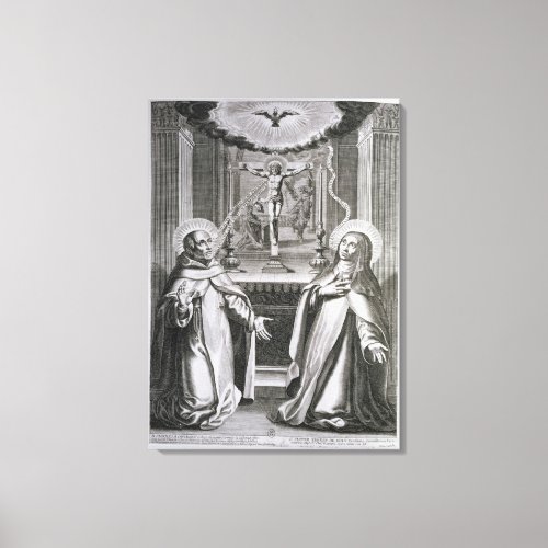 St John of the Cross and St Theresa of Avila Canvas Print