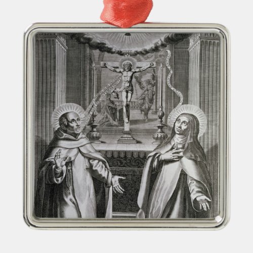 St John of the Cross and St Theresa of Avila Metal Ornament