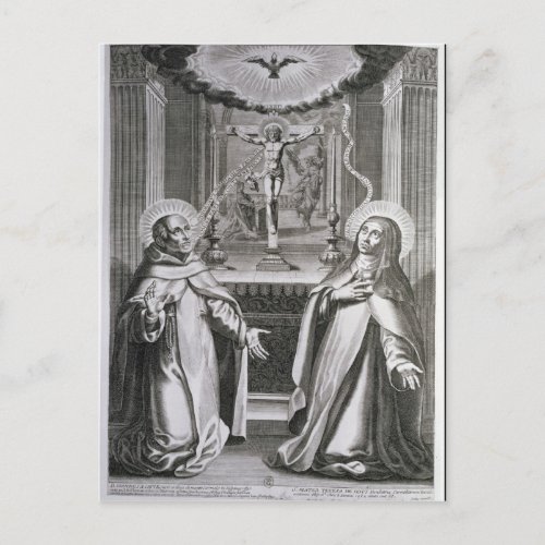 St John of the Cross and St Theresa of Avila Postcard