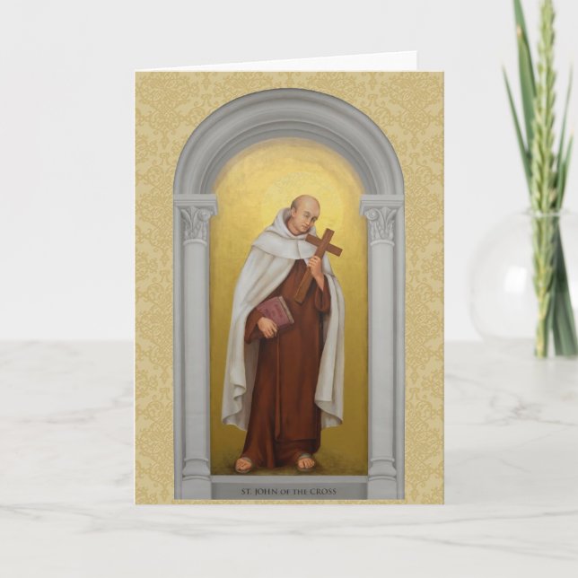 St. John of the Cross Carmelite Saints Card (Front)