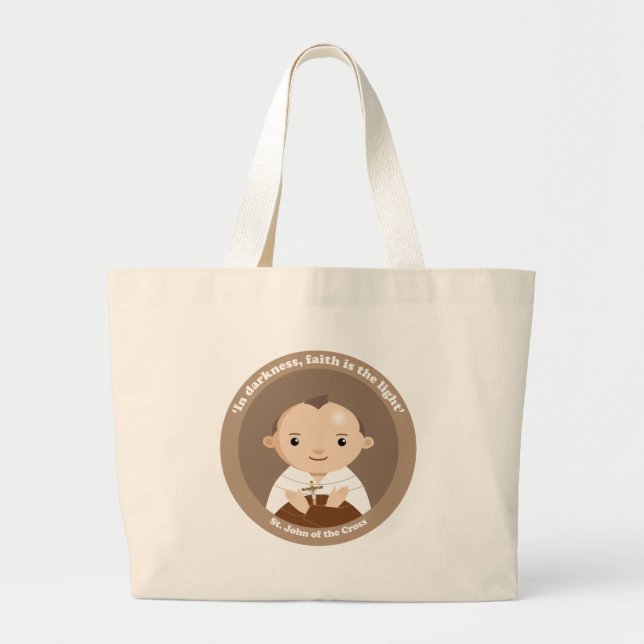 St. John of the Cross Large Tote Bag (Front)