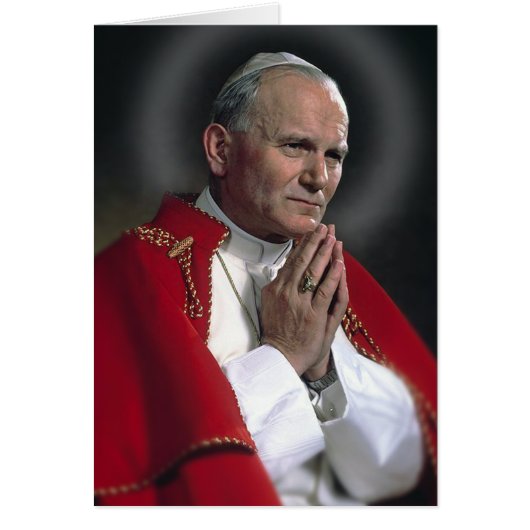 ST JOHN PAUL AT PRAYER CARDS (Front)