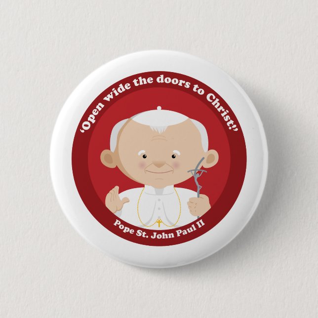 St John Paul II Button (Front)