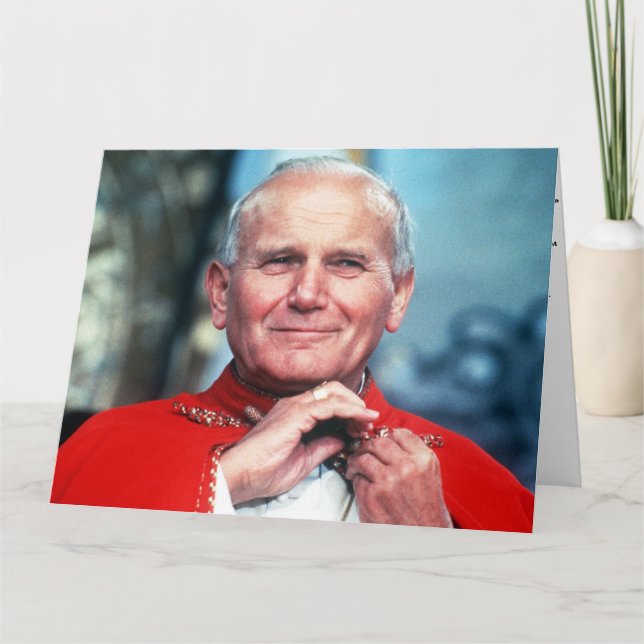 St. John Paul II, Prayer Card (Front)