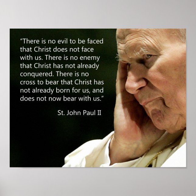 St. John Paul II Quotes Poster (Front)
