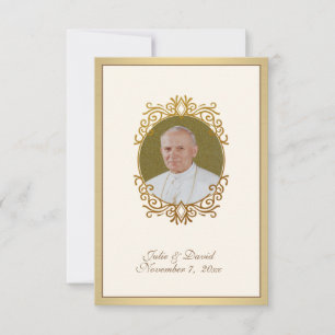 St. John Paul II Wedding Favor Holy Cards