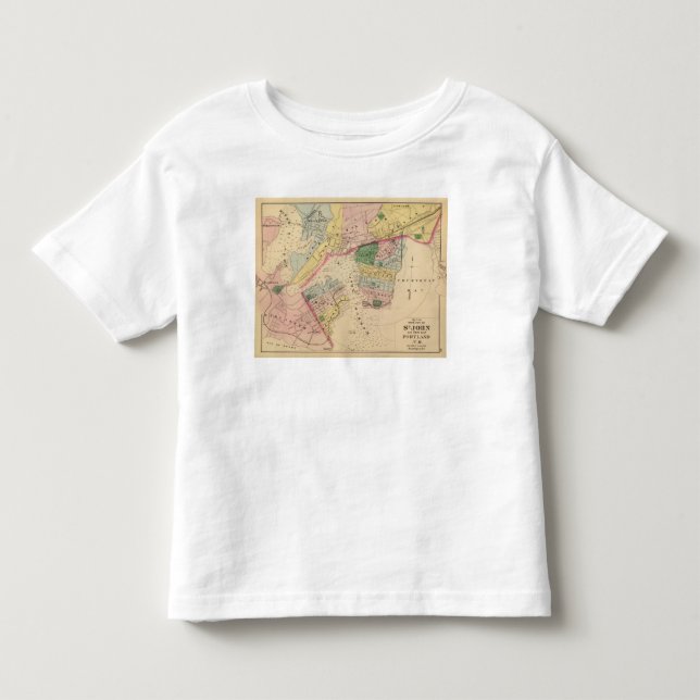 St John, Portland, NB Toddler T-shirt (Front)
