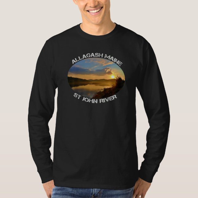 St John River Allagash Maine Sunrise Premium T-Shirt (Front)