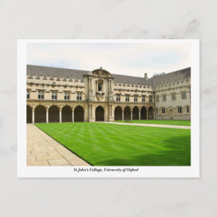 St John’s College, University of Oxford, England Postcard