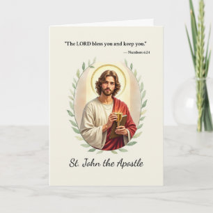 St John the Apostle God's Peace and Blessings Card
