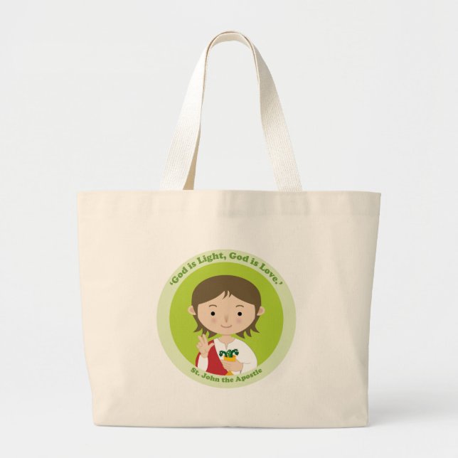 St. John the Apostle Large Tote Bag (Front)