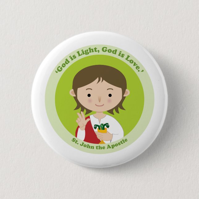 St. John the Apostle Pinback Button (Front)