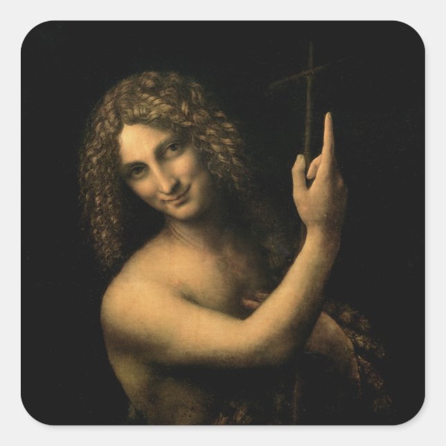 St. John the Baptist, 1513-16 Square Sticker (Front)
