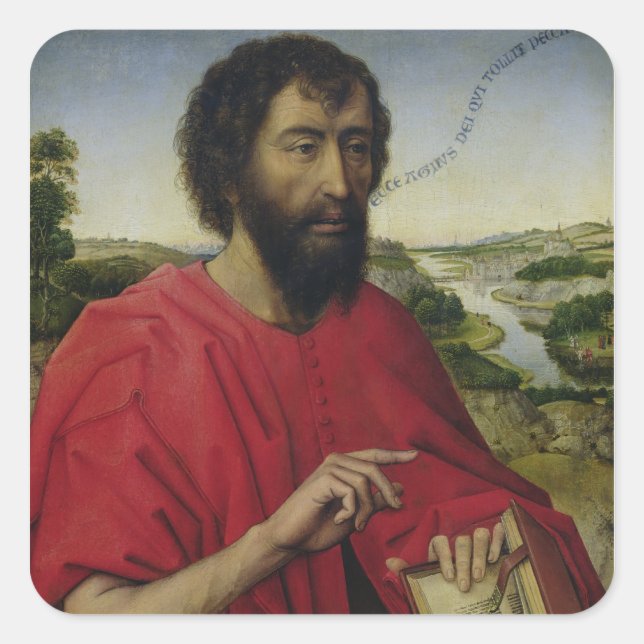 St. John the Baptist 2 Square Sticker (Front)