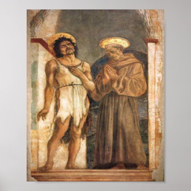St. John the Baptist and St. Francis of Assisi Poster (Front)
