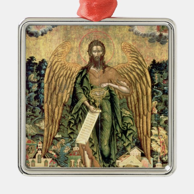 St. John the Baptist, Angel of the Wilderness Metal Ornament (Front)